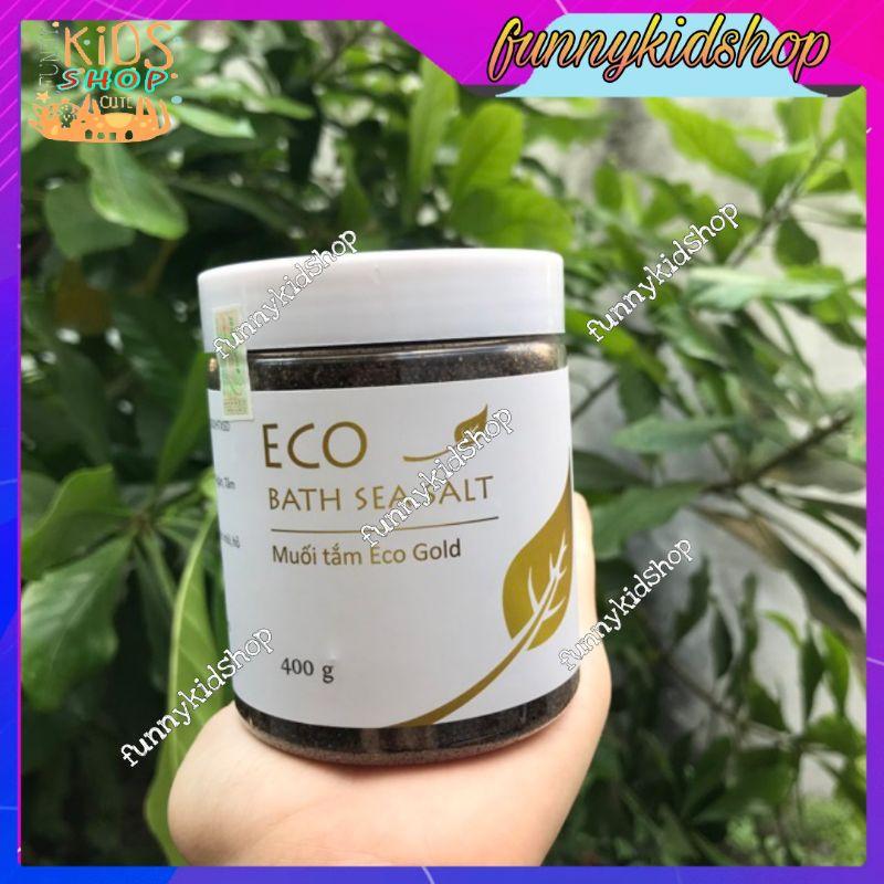 MUỐI TẮM THẢO DƯỢC ECO GOLD 400G - Muối tắm bé - Muối tắm eco gold- Muối tắm gold eco tặng mặt nạ môi cho mẹ