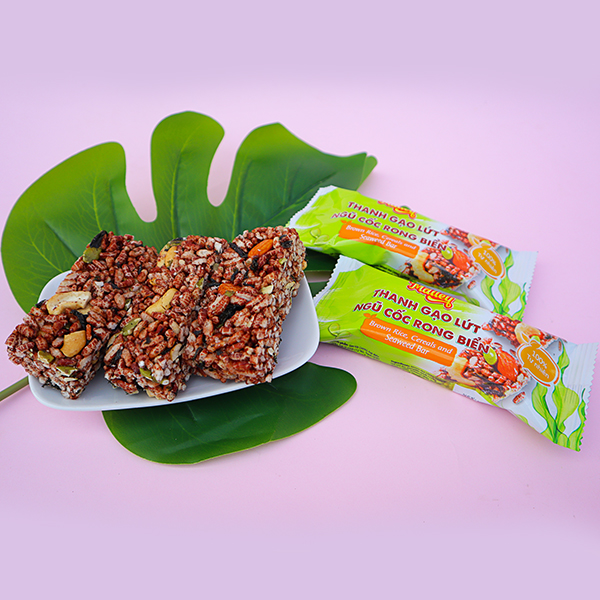 Thanh gạo lứt ngũ cốc rong biển Mailey hộp 120gr