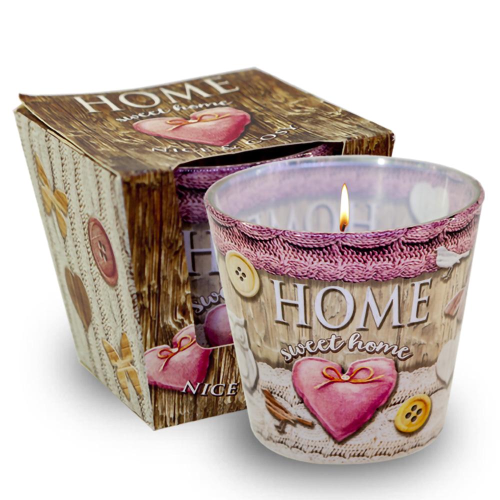 Ly nến thơm tinh dầu Bartek Home Sweet Home 115g QT00667- hương cam rừng, nến trang trí, thơm phòng, thư giãn, hỗ trợ khử mùi (giao mẫu ngẫu nhiên)