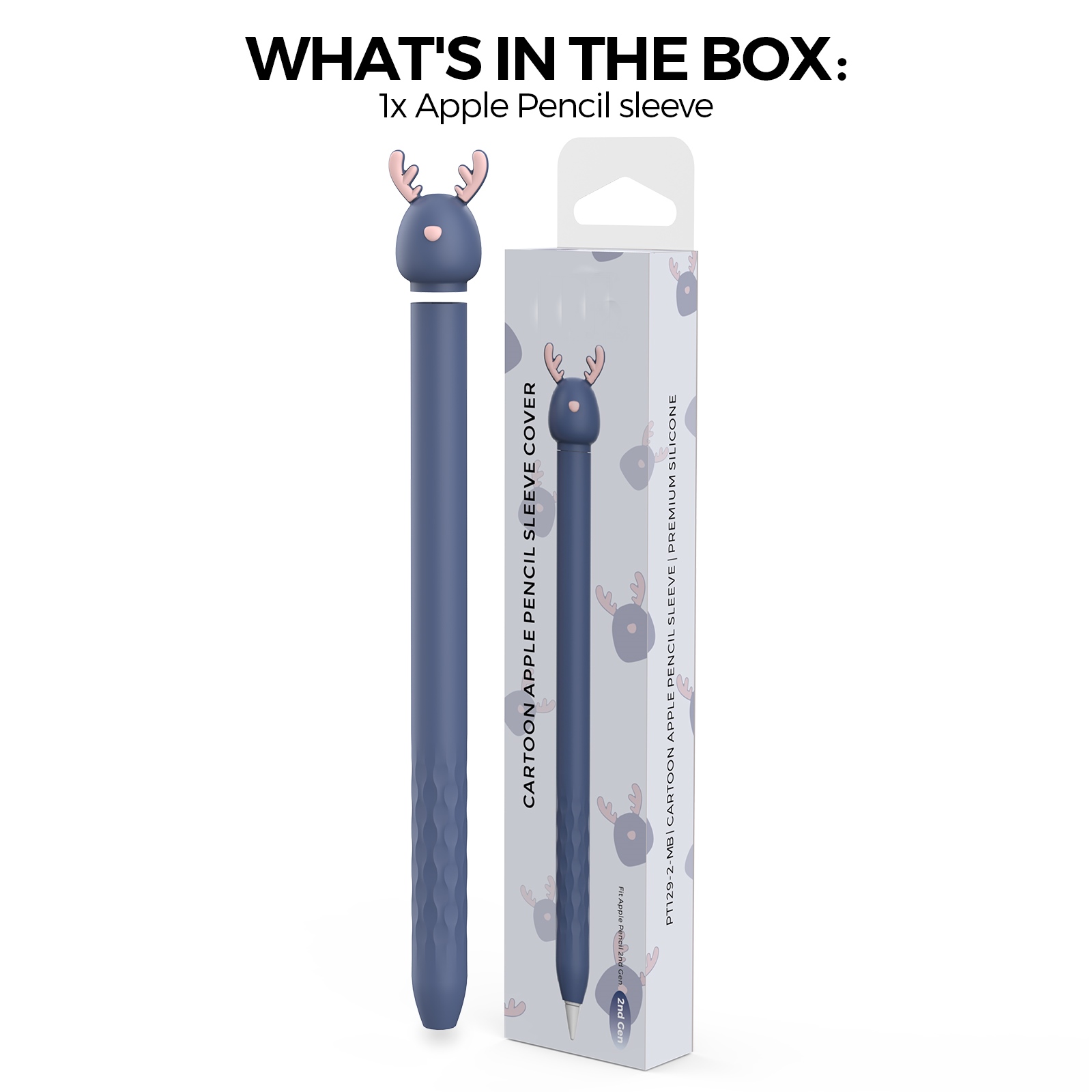 Ốp Bảo Vệ Dành Cho Apple Pencil 1 Apple Pencil 2 Kai.n Penanimal - Hàng Chính Hãng - Nai - Apple Pencil 1