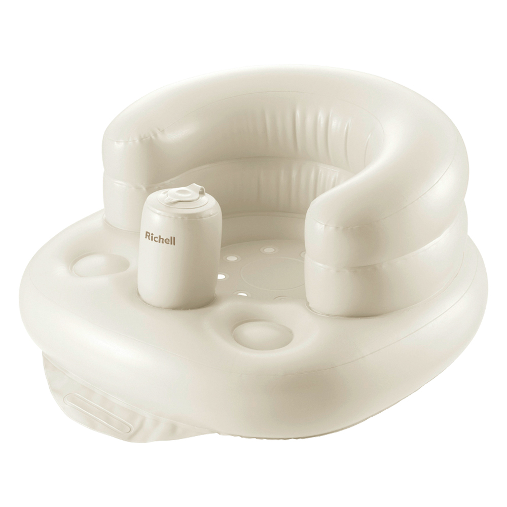 Ghế hơi tập ngồi Richell Nhật Bản cho bé từ 7 tháng tuổi không cần dụng cụ bơm | Baby