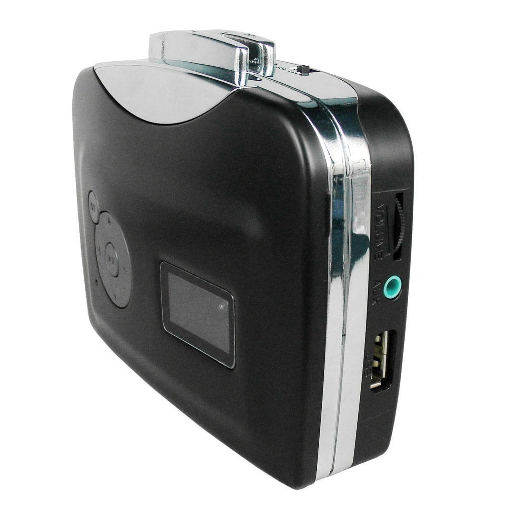 Tape USB Cassette-to-MP3 Player Converter With USB Cable, Earphones