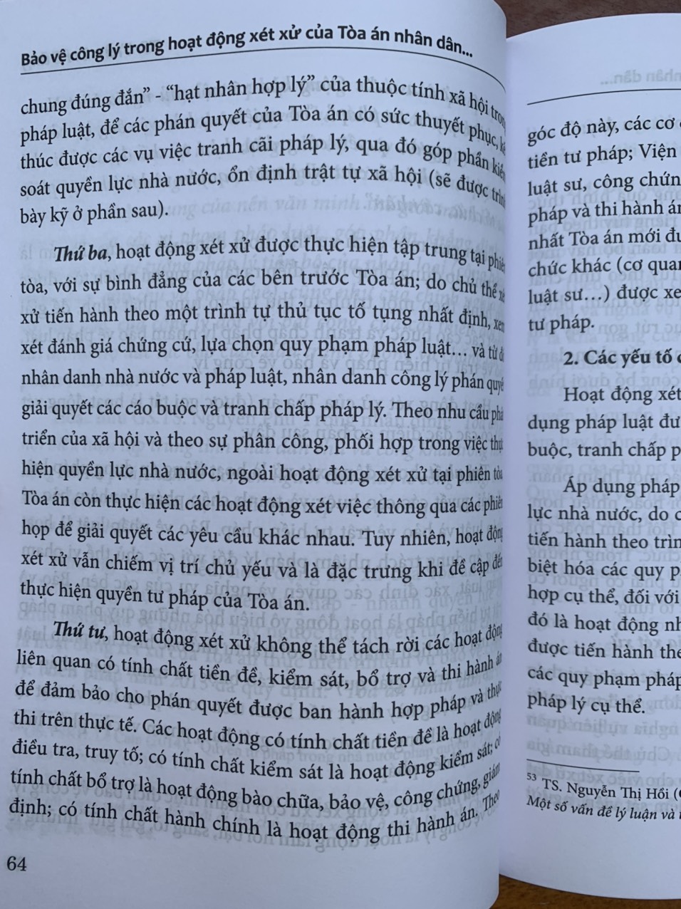 Bảo vệ công lý trong hoạt động xét xử của Tóa án nhân dân ở Việt Nam hiện nay