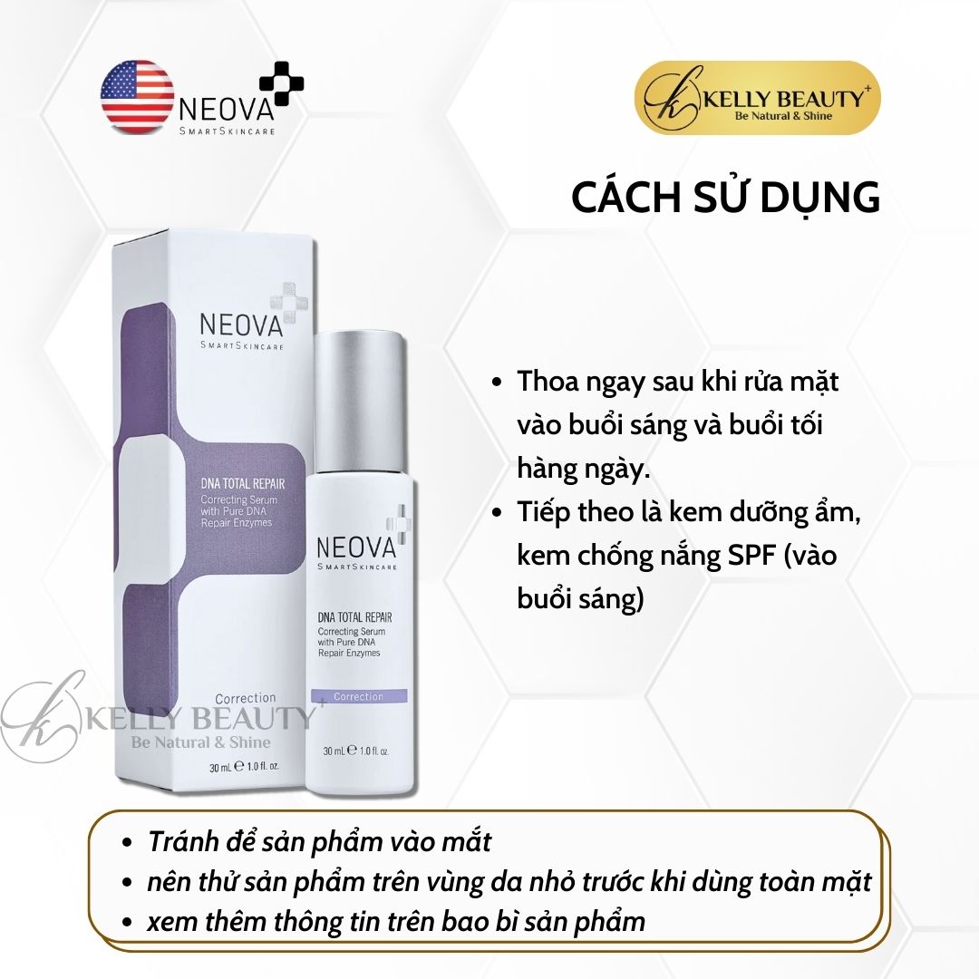 Tinh Chất Phục Hồi Trẻ Hóa Da NEOVA DNA Total Repair Serum | Kelly Beauty
