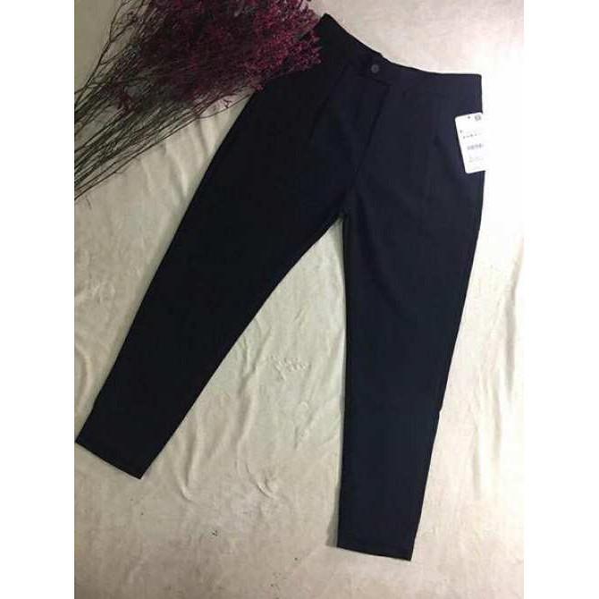 Quần baggy tuyết mưa dày mịn GẤU BẰNG, quần công sở khuy bấm lên dáng dễ mix đồ đi chơi, đi học, đi làm