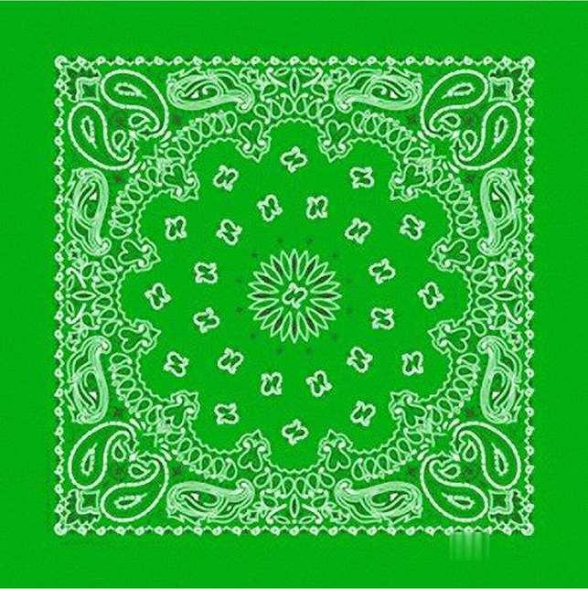 Khăn Bandana (Khăn Turban EXO) Màu Xanh Lá - Mã B001