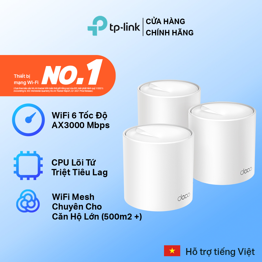 Hình ảnh Bộ Phát Wifi Mesh TP-Link Deco X50 Chuẩn WiFi 6 AX3000 - Hàng Chính Hãng