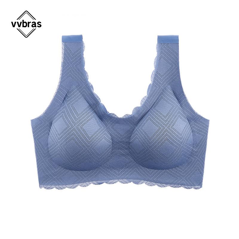 Vvbras Push Up Bra Liền Mạch Đồ Lót Nữ Top Gợi Cảm Áo Lót Không Gọng Mỏng Chưa Đan Dây Bralette Áo Mềm Mại Lót V Sâu