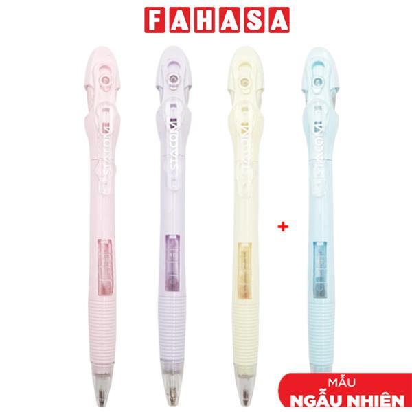 Vỉ 3 + 1 Bút Chì Bấm Pastel Có Tẩy 0.5 mm - Stacom VMP5015