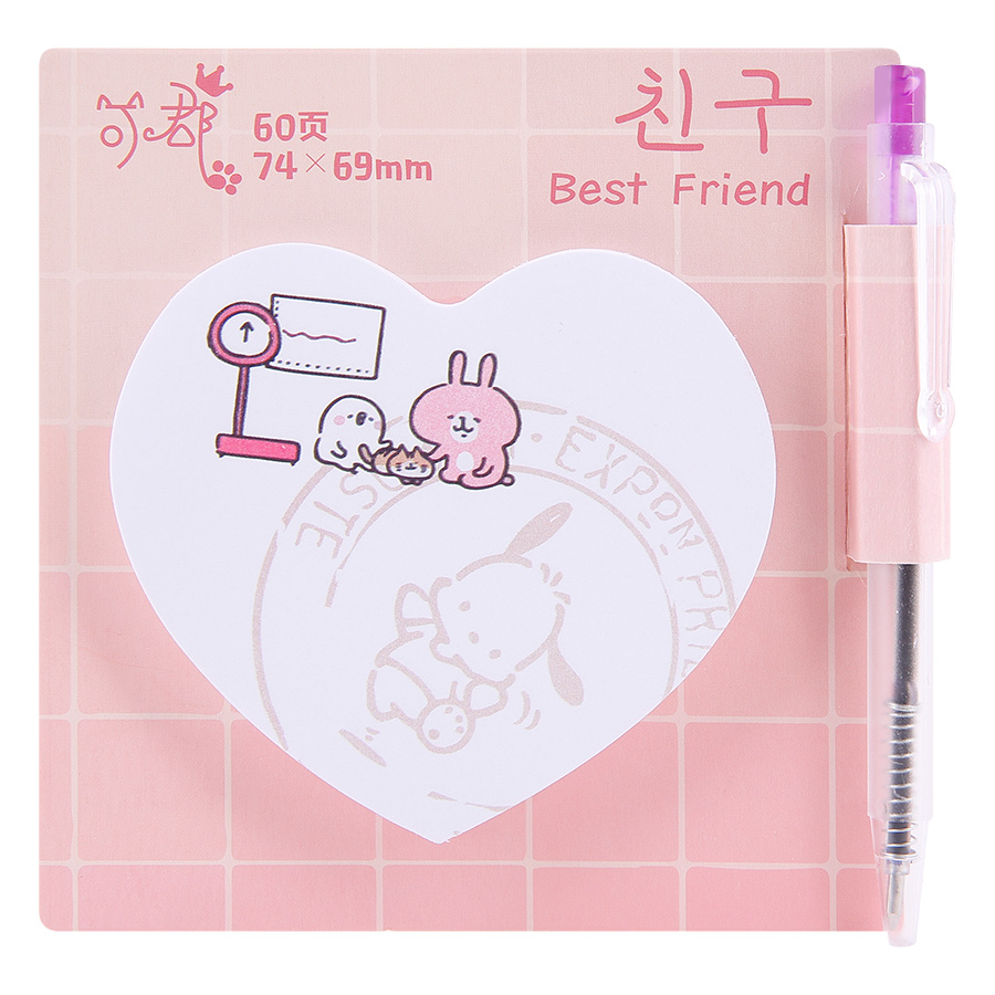 Giấy Note + Bút K-16162 - 60 Tờ (Mẫu Ngẫu Nhiên)