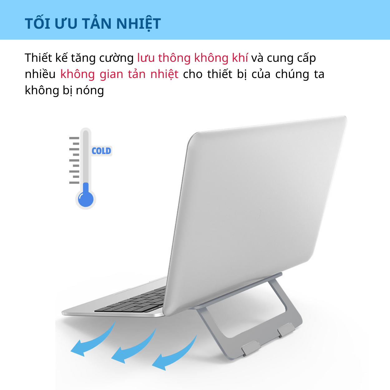 Hình ảnh Giá Đỡ Để Bàn Dành Cho Laptop, Máy Tính Xách Tay Chất Liệu Hợp Kim Nhôm Cao Cấp Model HL001- Hàng Chính Hãng Tamayoko