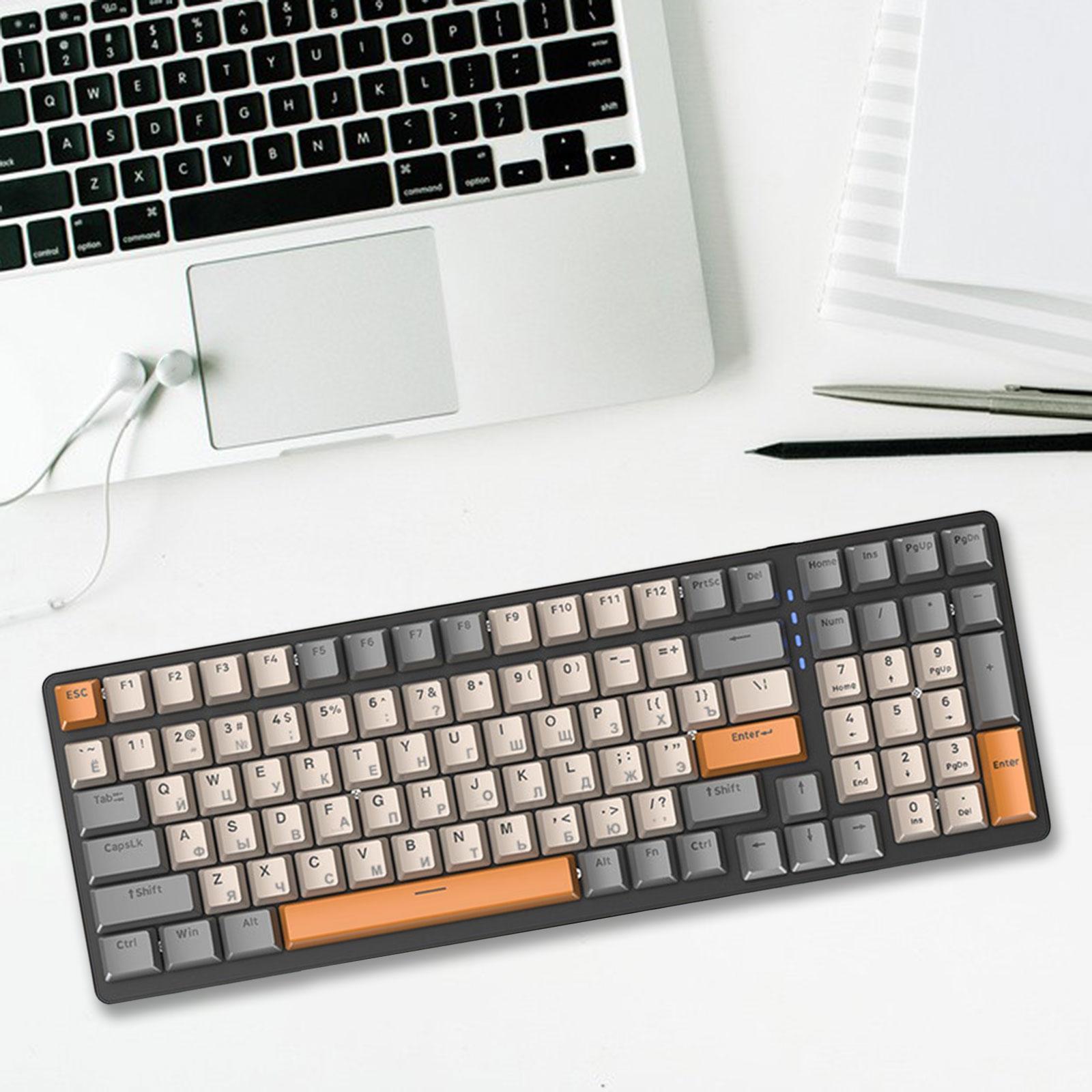 Russian Mechanical Keyboard Backlit Plug and C Interface Durable for PC Gamer