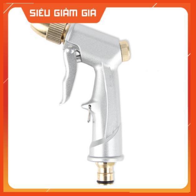 Bộ dây vòi xịt nước rửa xe, tưới cây . tăng áp 3 lần, loại 7m, 10m 206701 đầu đồng, cút,nối vàng + tặng đai