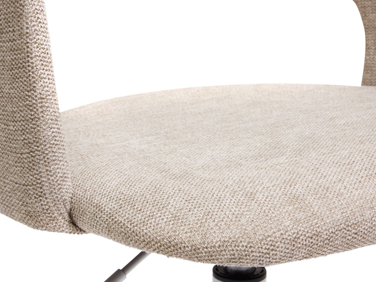 Ghế làm việc | JYSK Reerslev | vải polyester | vàng cát/trắng | R51xS59xC78/82cm