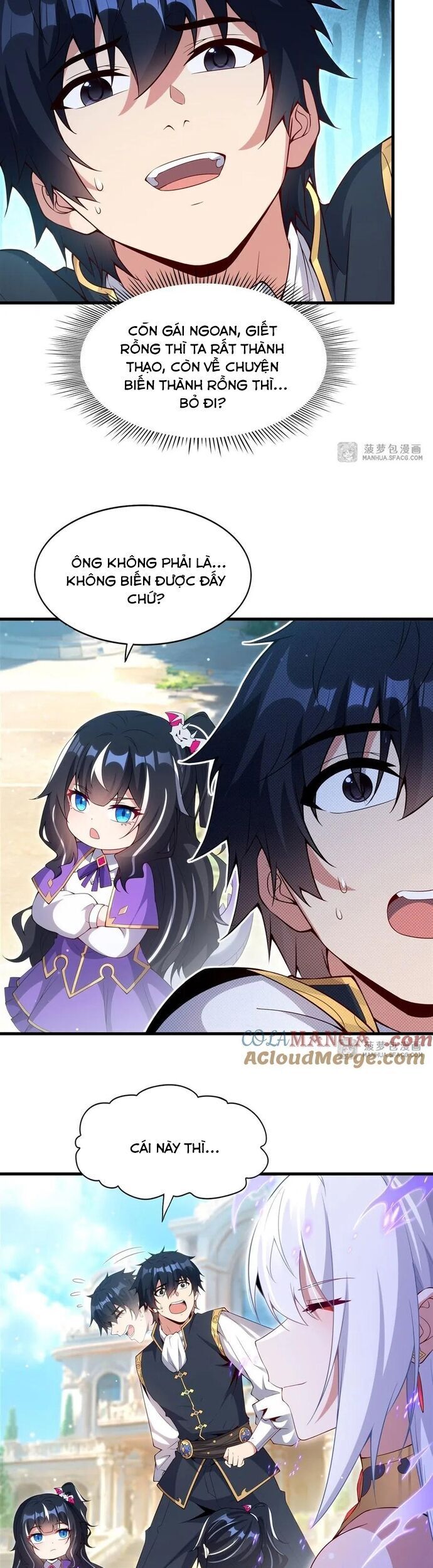 câm miệng đi ác long, ta không muốn trông trẻ với ngươi nữa! chapter 17 5