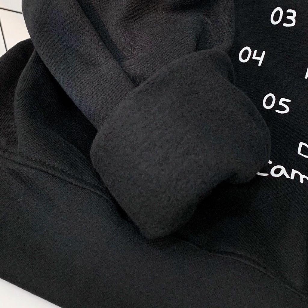 Áo khoác hoodie Sadboiz đen vải nỉ lót bông form rộng unisex nam nữ