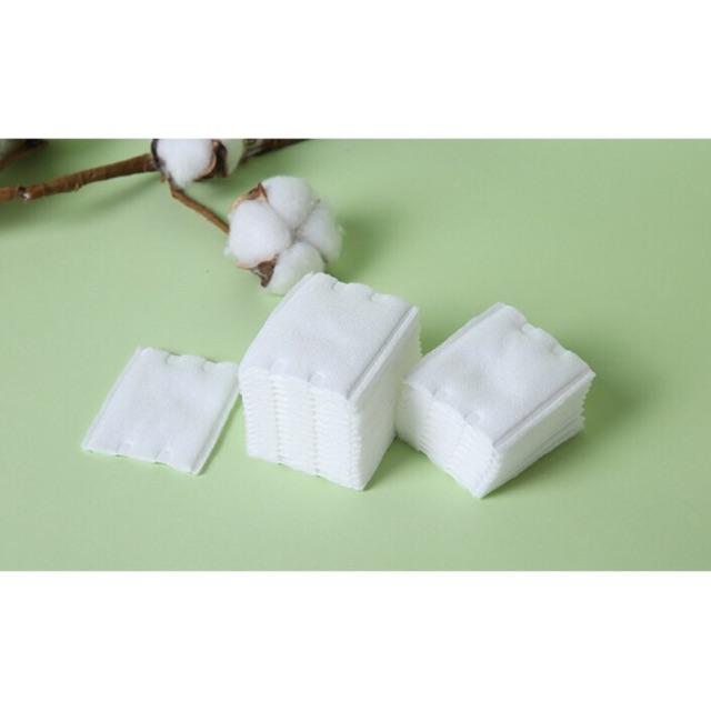 Bông Tẩy Trang 3 Lớp Jieya Cotton Pads 100% Bông Tự Nhiên Dai Mịn Không Rút Sợi Không Xù