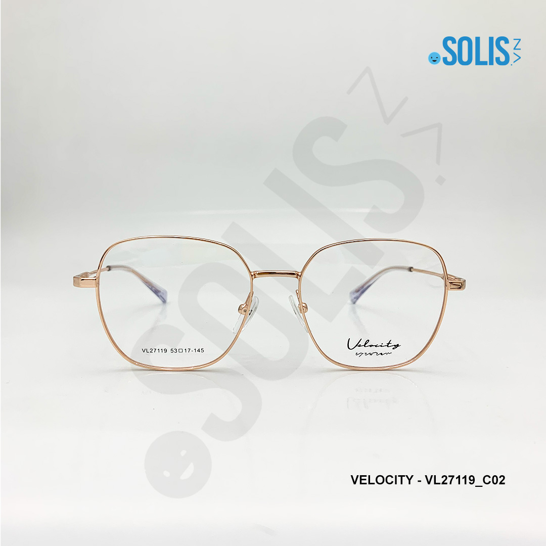 Gọng kính KL hiệu Velocity VL27119 - KÍNH KIM LOẠI VELOCITY VL27119 KÍCH THƯỚC 53-17-145