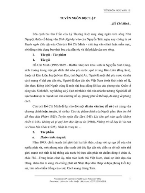 Sách - Tổng Ôn Ngữ Văn 12