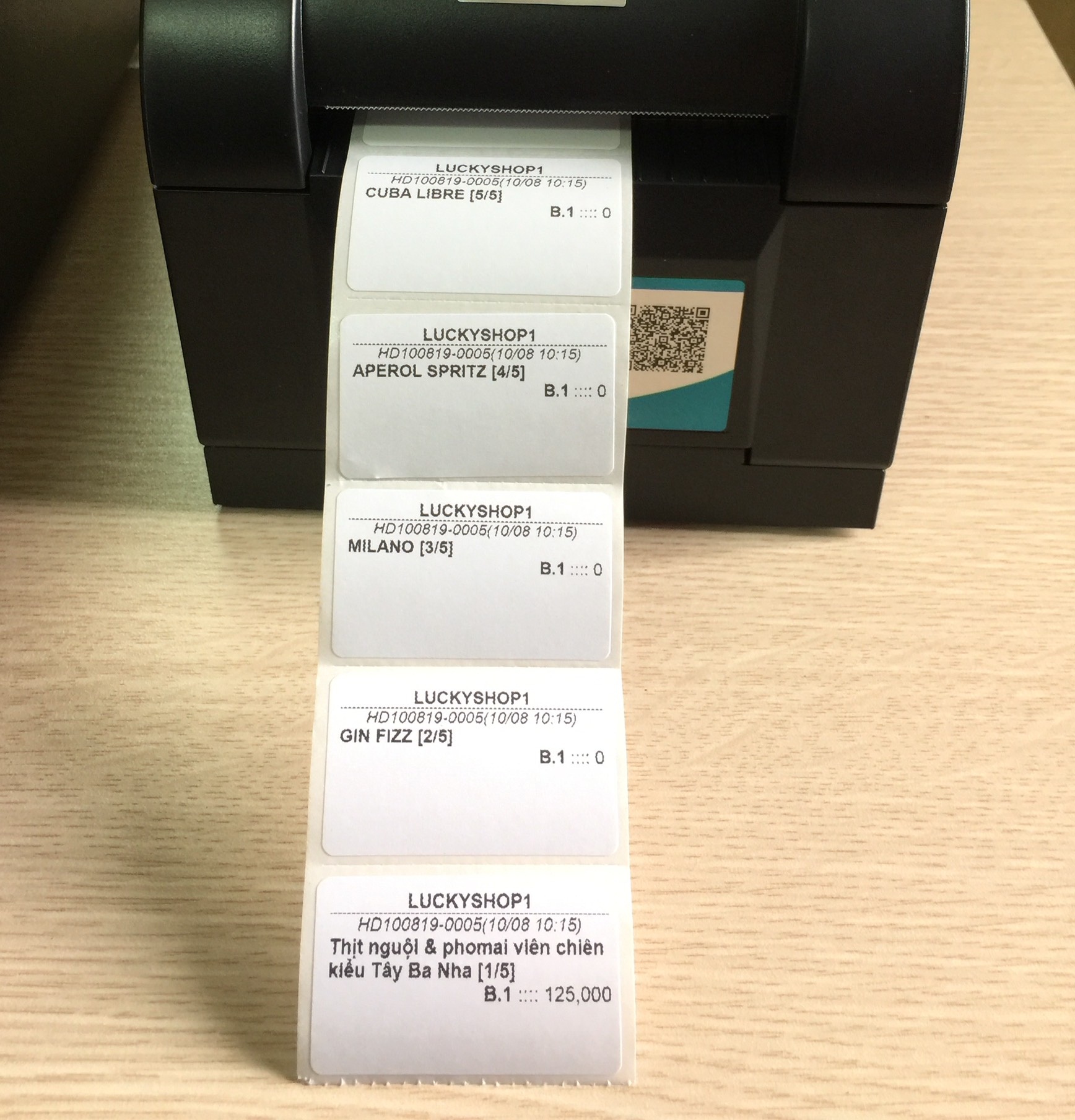 Giấy in tem mã vạch 50x30mm - Tem Decal Nhiệt