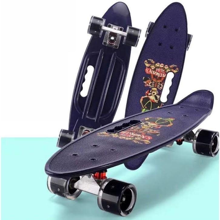 Ván Trượt Skateboard Keentore Penny Cầm Tay Nhiều Màu Có Đèn Led