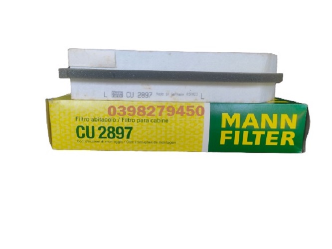 LỌC GIÓ ĐIỀU HÒA MANN FILTER CHO MERCEDES BENZ CU2897 (MÃ: A 202 830 00 18; A 202 830 03 18; A 210 830 06 18; A 210 830)