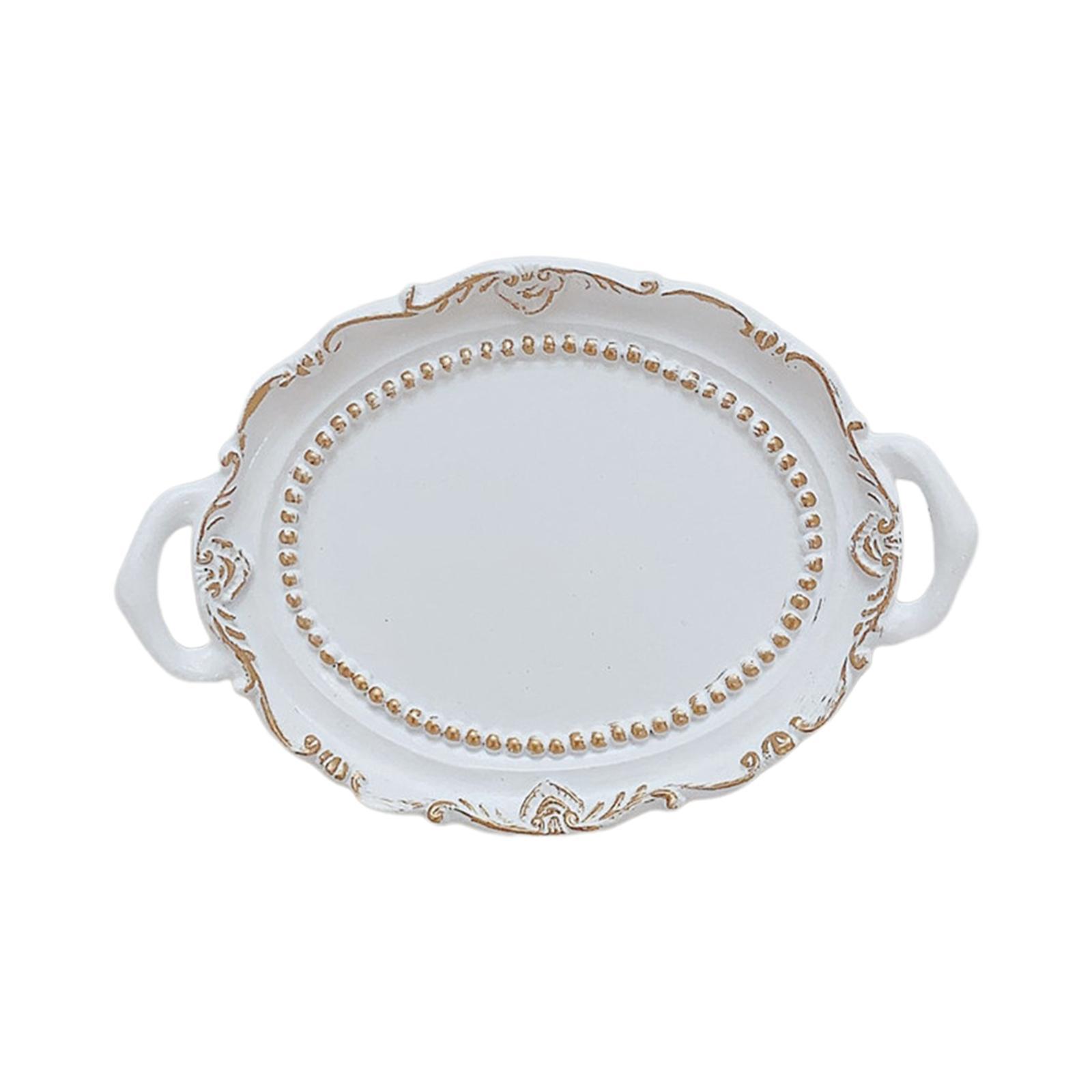 Makeup Perfume Organizer Vanity Trays Coffee Table Trays Ornament Cosmetic Trays Decorative Trays for Cabinet Countertops Desk Table Desktop