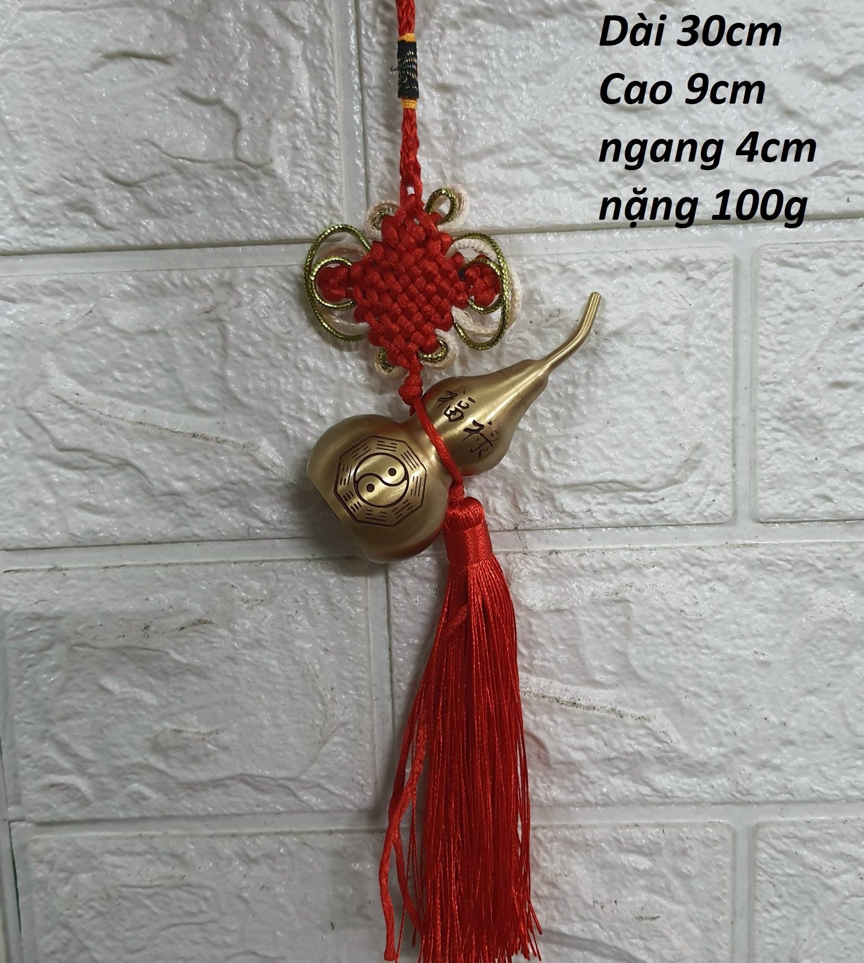Khánh treo hồ lô bằng đồng phong thuỷ MS08v