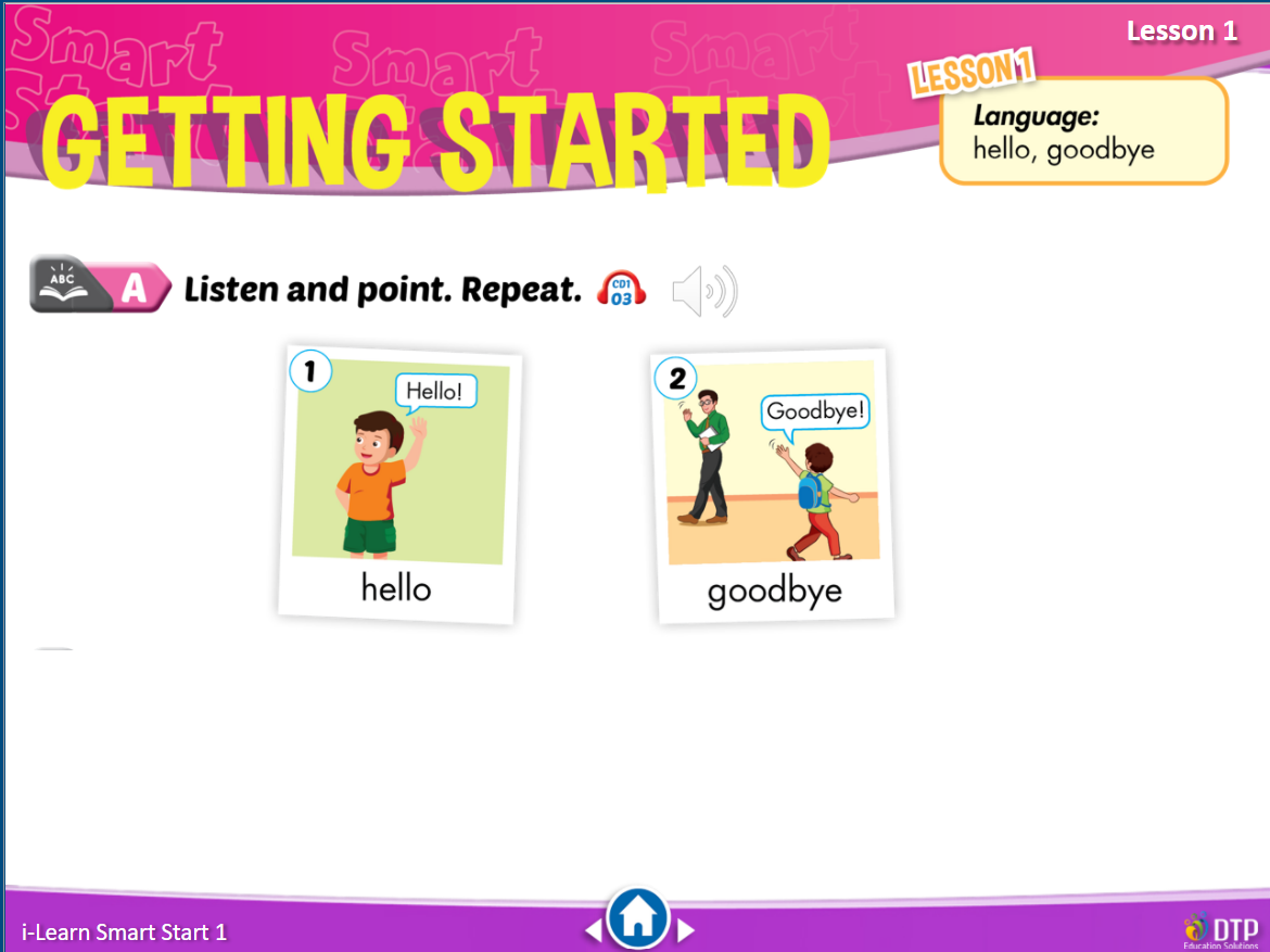 Hình ảnh [E-BOOK] Tiếng Anh 1 i-Learn Smart Start Bài giảng trình chiếu