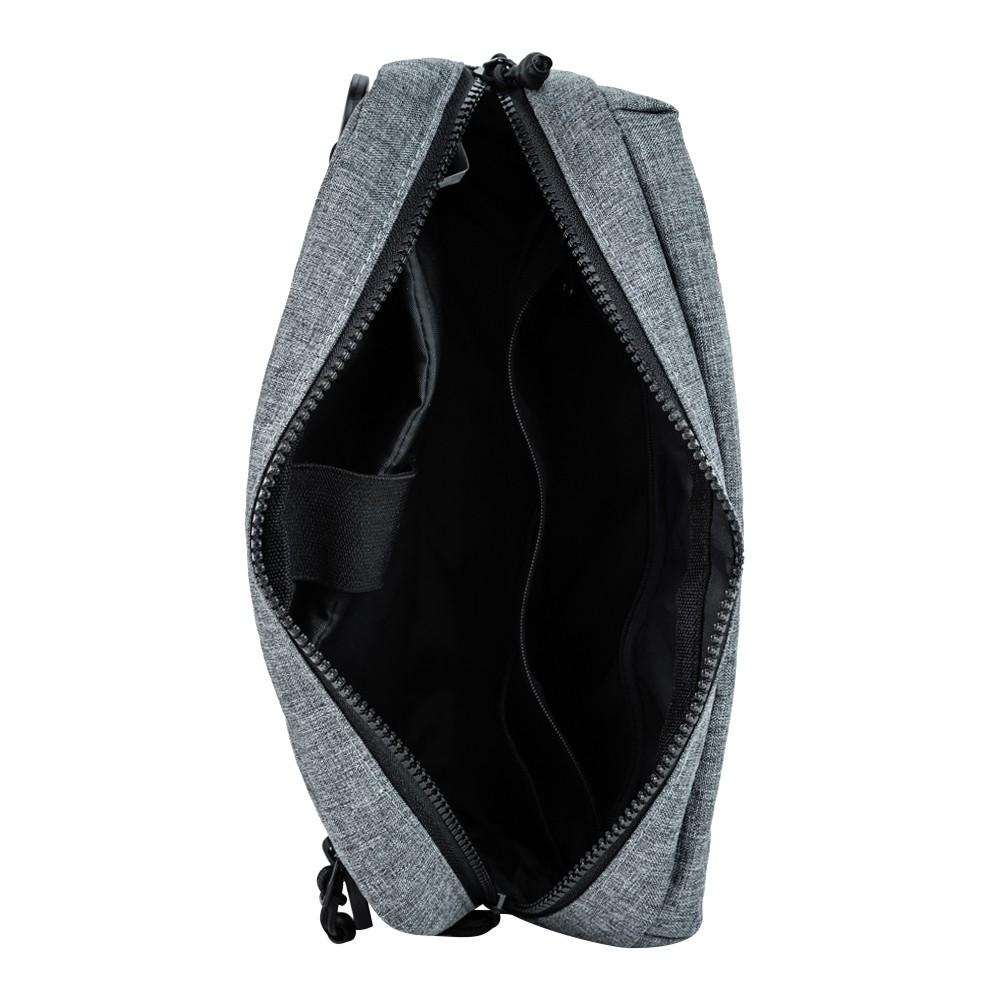 Túi đeo chéo HIER màu xám đựng Ipad dưới 10.2 inch -8 ngăn -chống nước -có đệm chống sốc kèm đai an toàn-BH trọn đời