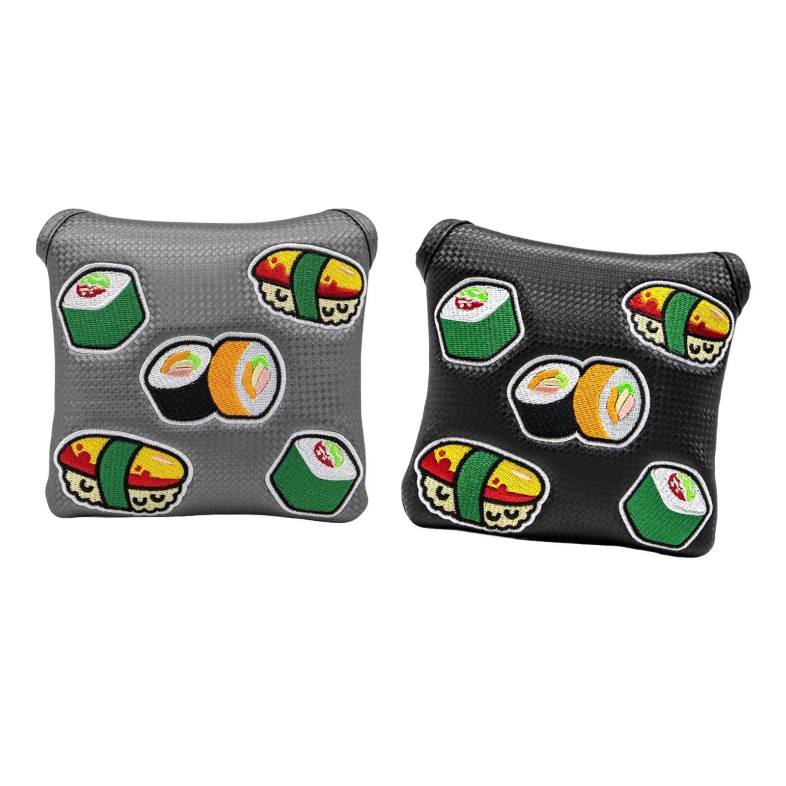 2 Golf Mallet Putter Cover Golf Mallet Putter Headcover Non-slip
