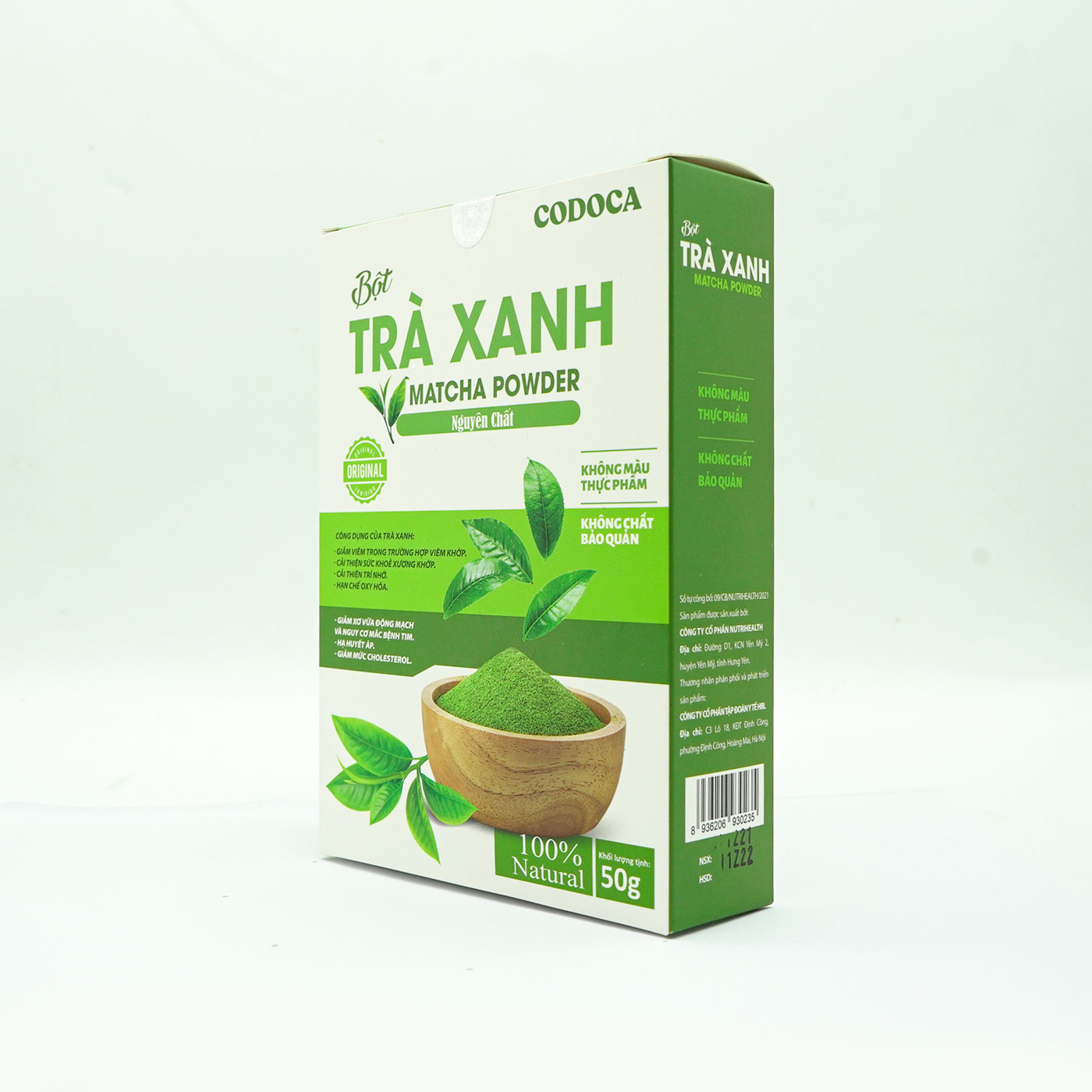Bột Trà xanh Codoca nguyên chất sấy lạnh