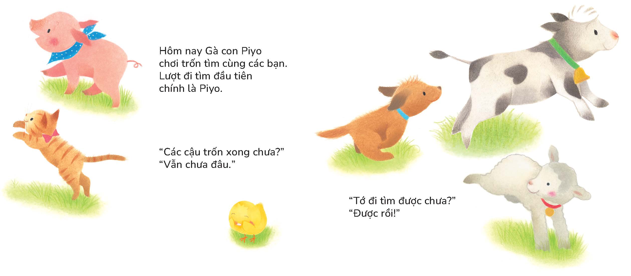 Gà con Piyo Chơi trốn tìm - Sách tranh Pop-up