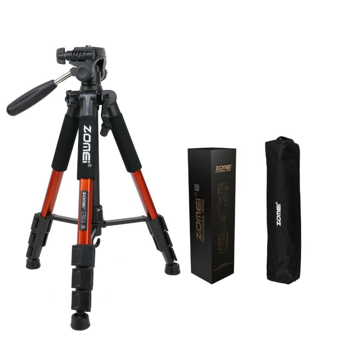 Chân Máy Ảnh Tripod, Máy Quay Phim, Máy Ảnh Chuyên Nghiệp ZOMEI Q111 - Hàng Nhập Khẩu