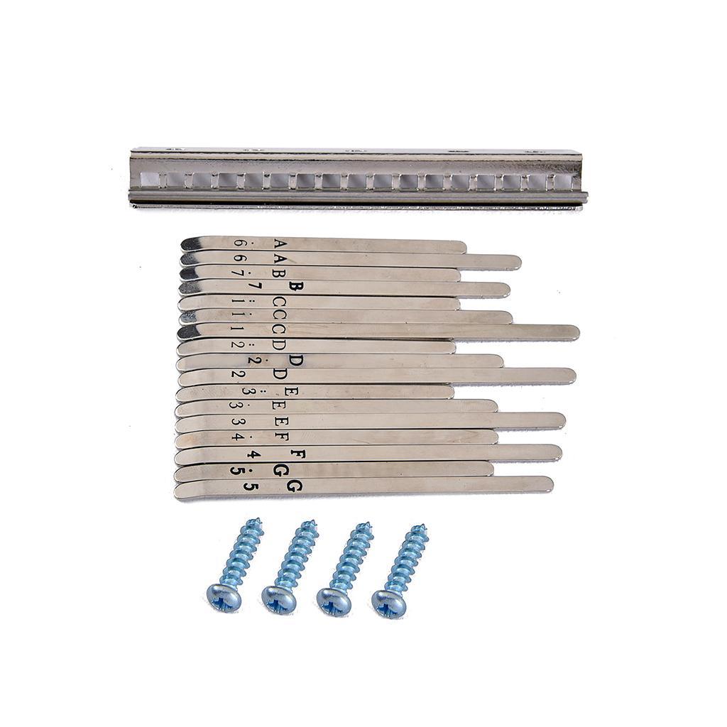 Replacement Kalimba Thumb Piano Steel Keys For 17 Key African Kalimba