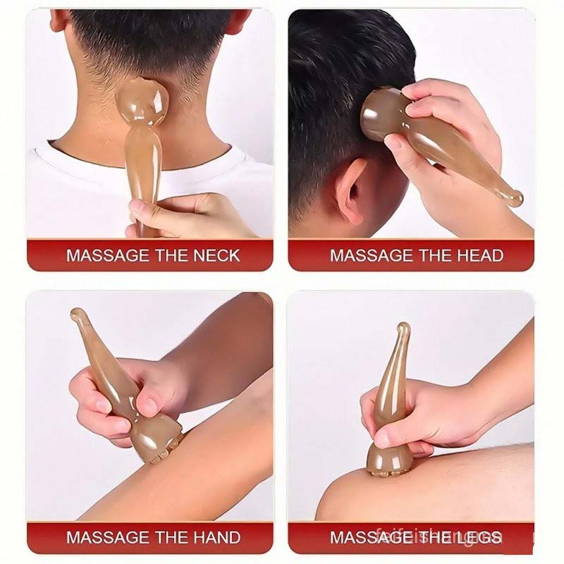 Dụng Cụ Massage Bằng Nhựa Hình Đài Sen 9 Đầu Bi Dài 13Cm