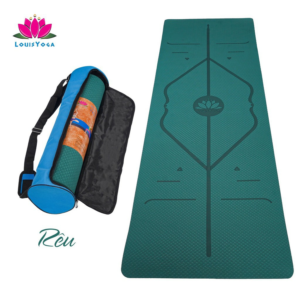 Thảm tập yoga 10mm chất liệu TPE an toàn khi sử dụng dộ bám cao - Thương hiệu LOUIS YOGA