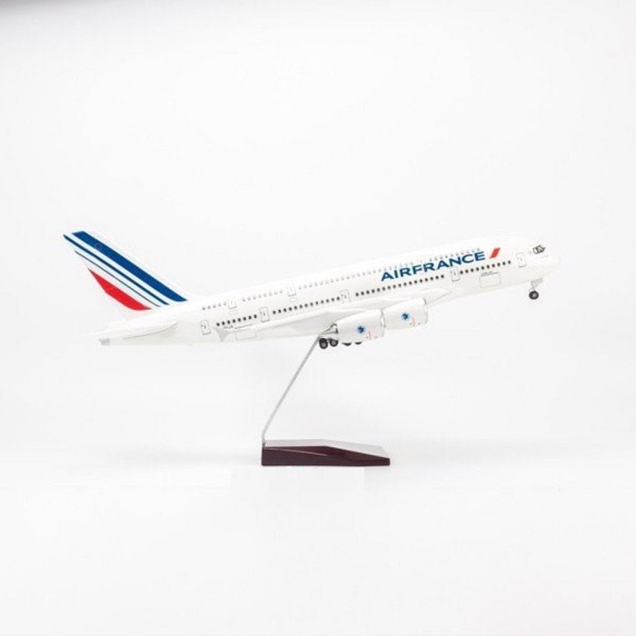 Máy bay mô hình tĩnh A380 Air France 47cm có bánh xe và led