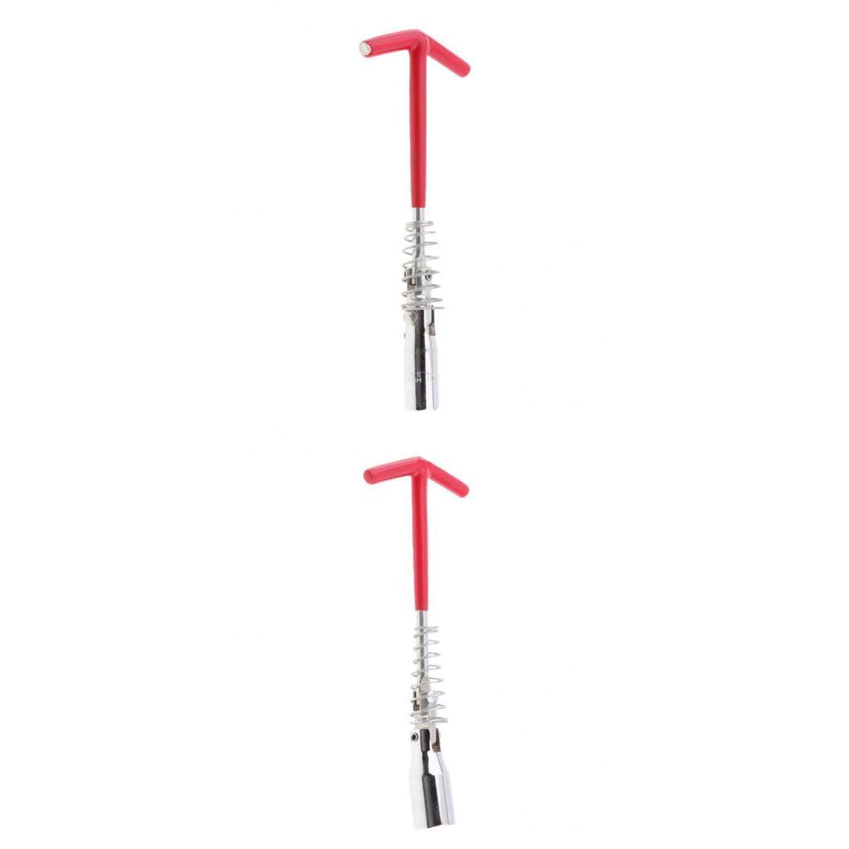 2X Spark Handle Removal Tool 16mm/21mm Flexible Spanner Socket Wrench
