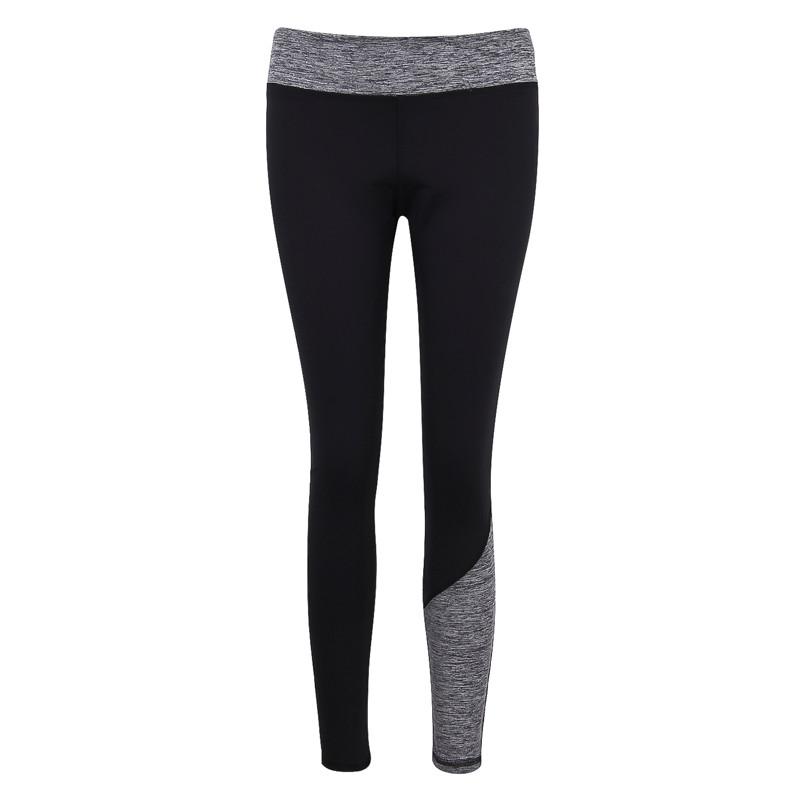 Quần legging thể thao nữ dài phối 2 màu-QD1