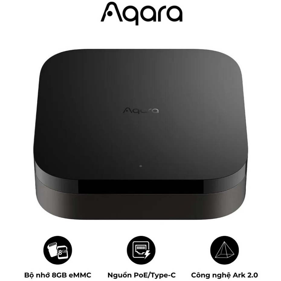 Bộ điều khiển trung tâm Aqara Hub M3 bản Quốc Tế HM-G01D - Cấu hình mạnh mẽ, Bộ nhớ eMMC 8GB, Cấp nguồn POE, Tương thích Matter, Homekit