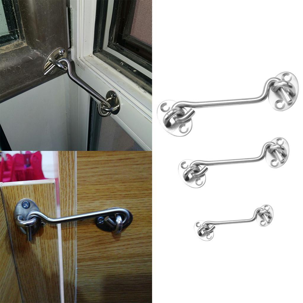 Stainless Steel Window Door Restrictor Catch Child Safety Security Lock 12.8cm