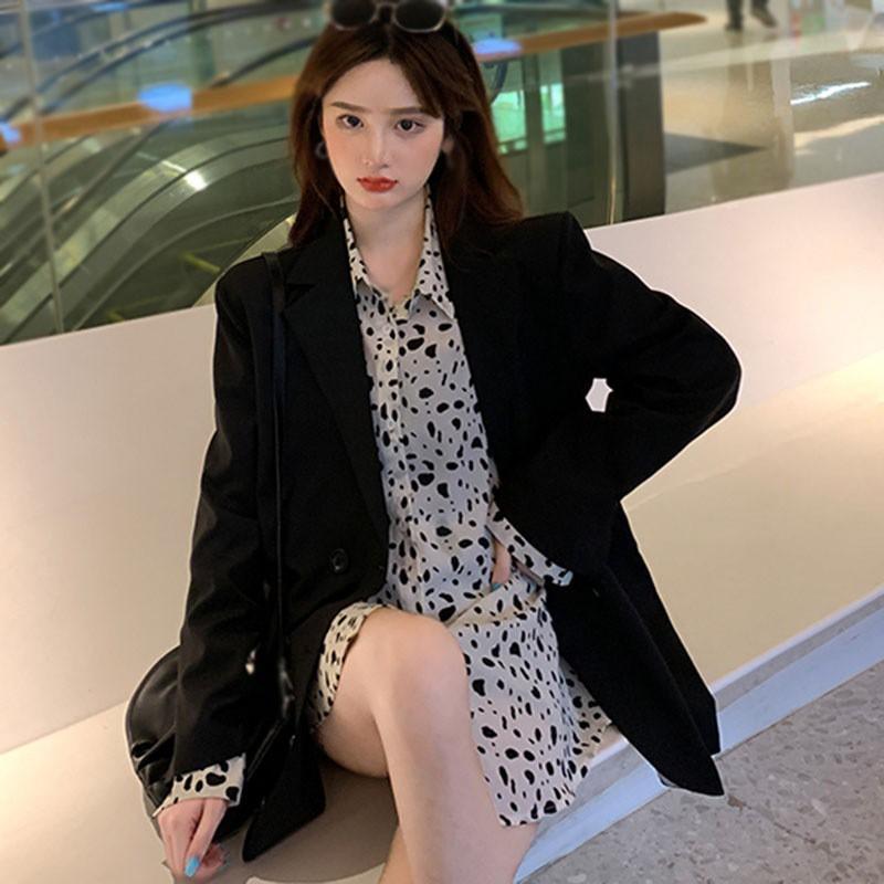 Áo Sơ Mi Tay Dài Dáng Rộng Phong Cách Retro