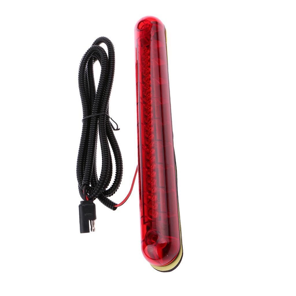 2pcs Brake Stop Tail Rear Bumper 24 LED Red Light Lamp Bulb Reflector