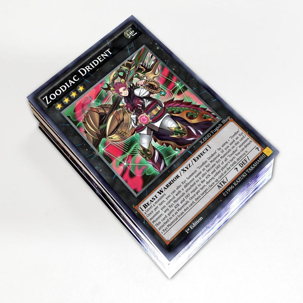 Bài Yugioh ️️ Thẻ bài Yugioh Zoodiac deck 54 lá