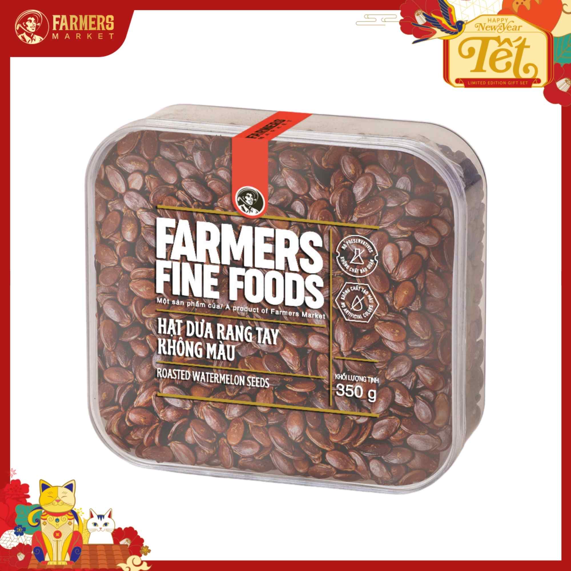 Hạt dưa rang tay Farmers Fine Foods 350G