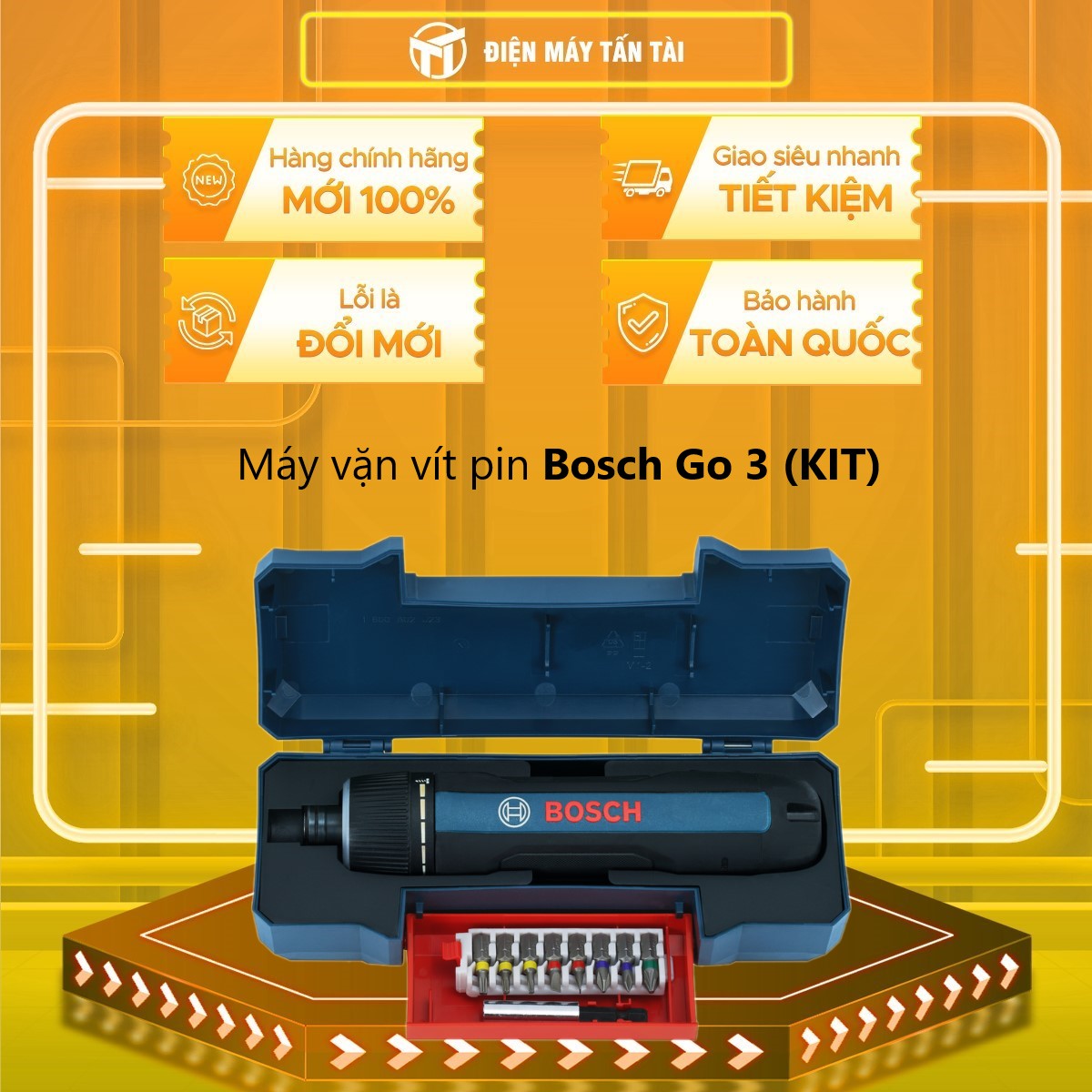 Máy vặn vít pin Bosch Go 3 (KIT)