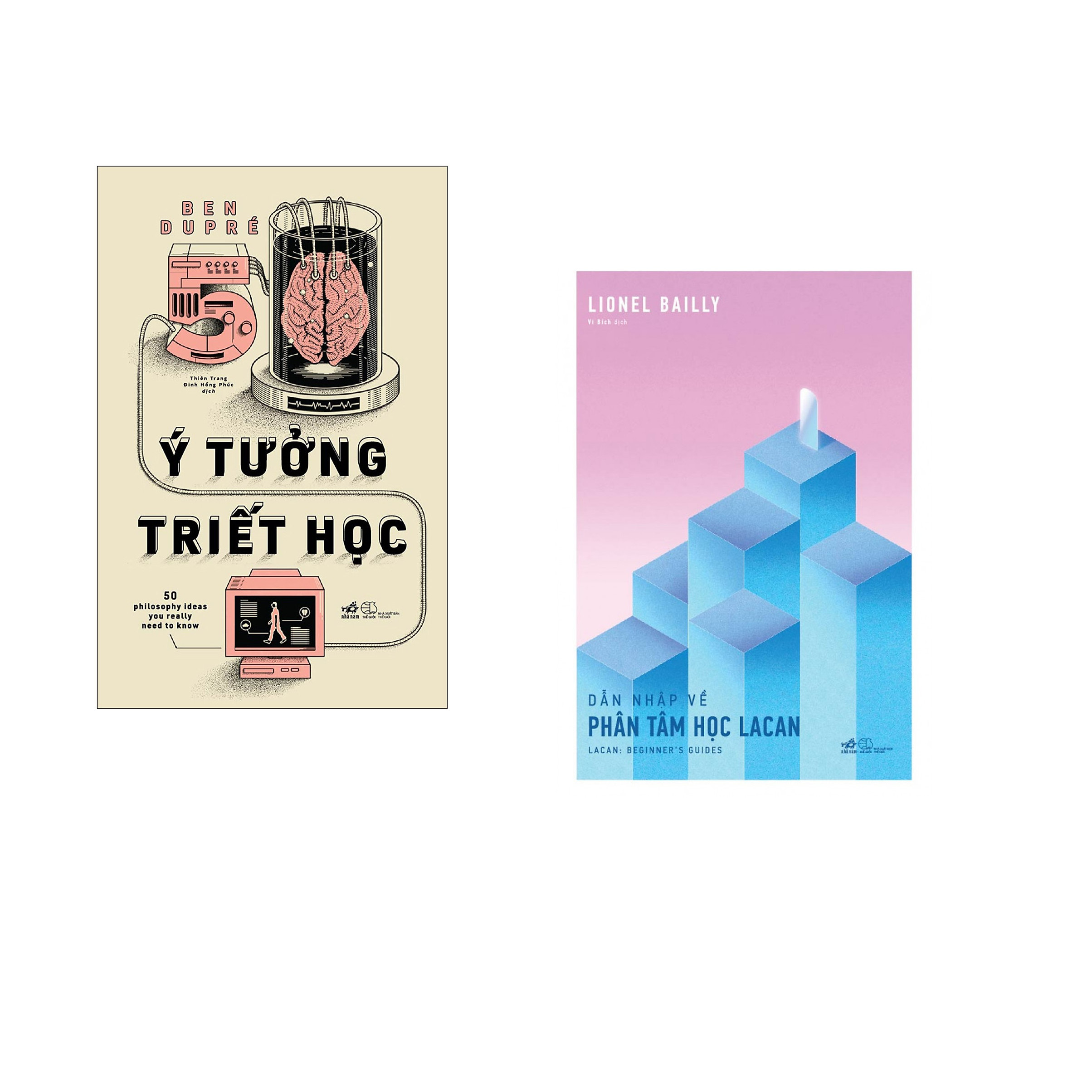 Combo 2 cuốn sách: 50 ý tưởng triết học + Dẫn nhập về phân tâm học Lacan