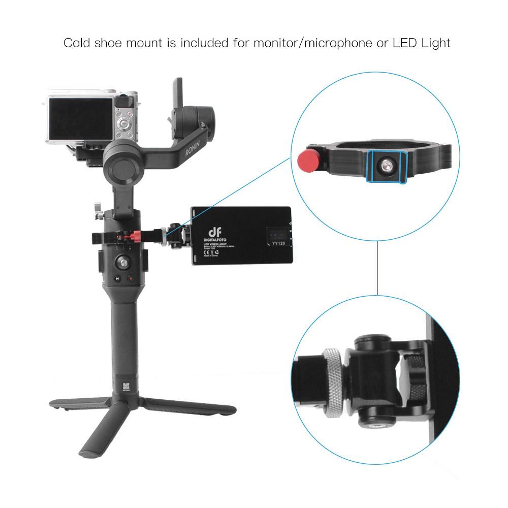 Gimbal Ổn định kim loại Vòng điều hợp mở rộng Tương thích với DJI Ronin SC để gắn Đèn LED màn hình micrô