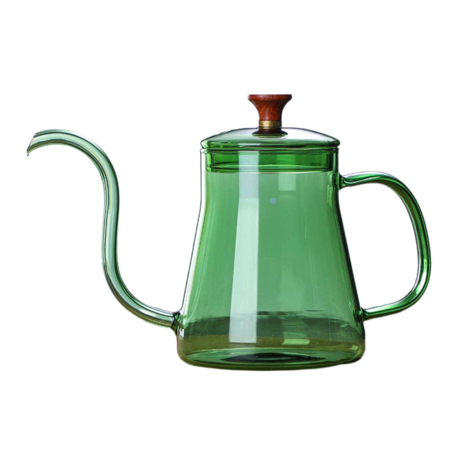 Gooseneck Glass Pour Over Kettle for Coffee Tea Brewing